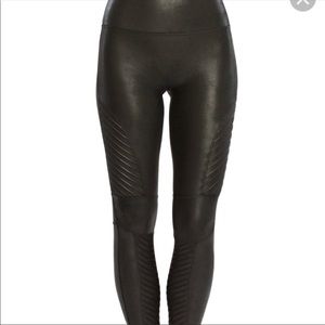 ISO SPANX faux leather leggings or Moto leggings